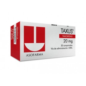 TAXUS - Tamoxifeno 20 mg / 30 tabletas TAXUS - Tamoxifeno 20 mg / 30 tabletas